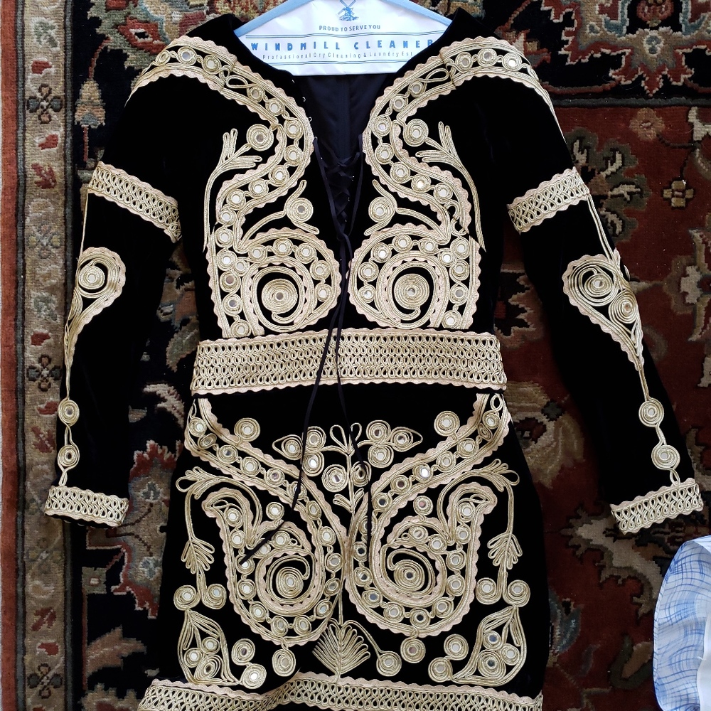 For Love and Lemons Paris Mini Dress Size MEDIUM